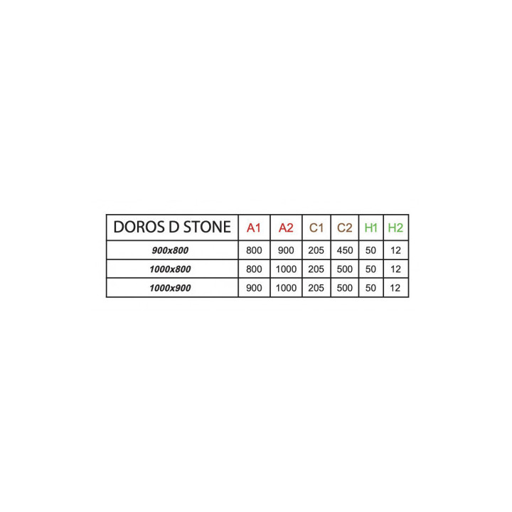 Brodzik Dolphi Radaway Doros D 900x800 prostokątny- sanitbuy.pl