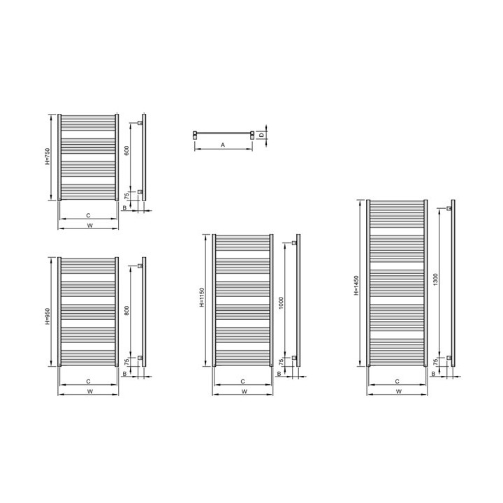 Grzejnik Enix Hiacynt (HX-608) 55,5x77,3 cm - Farbe standardowy weiß