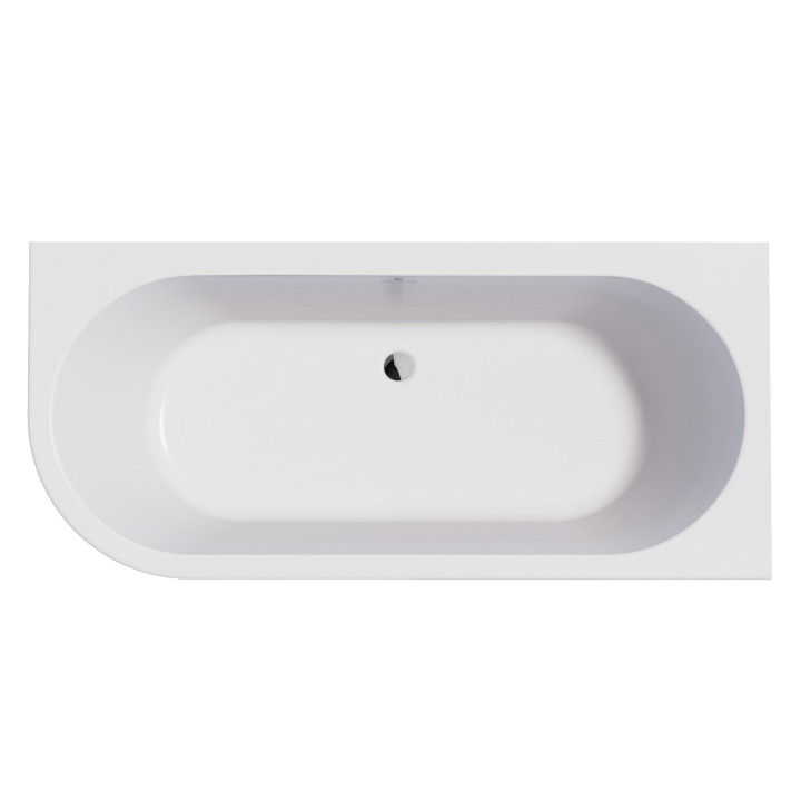 Badewanne freistehend Roca Eternity Wall 165x75,5 cm weiß