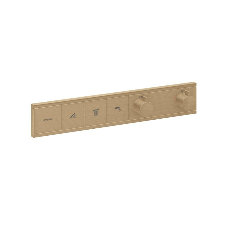 Handbrause/ Kopfbrause Hansgrohe Raindance S, rund 240 1jet PowderRain EcoSmart -  gebürstetes Bronze