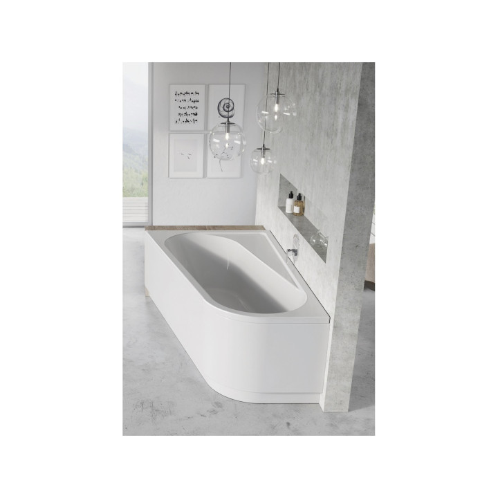 Eck-badewanne rechts Ravak Chrome 160x105 cm  Acryl-, snowwhite