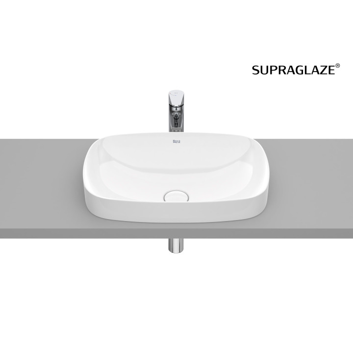 Unterbauwaschtisch Square FINECERAMIC®, Roca Inspira - Onyks