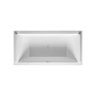 Badewanne mit Hydromassage 150x75cm, Duravit Qatego, Combi-System P -  Weiß