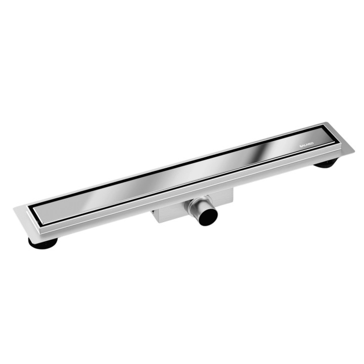 Ablaufrinne podłogowy Balneo Duplex Next Gold 90 cm, dwustronny, aus rostfreiem Stahl szczotkowanej, z niskim syfonem i głębokim