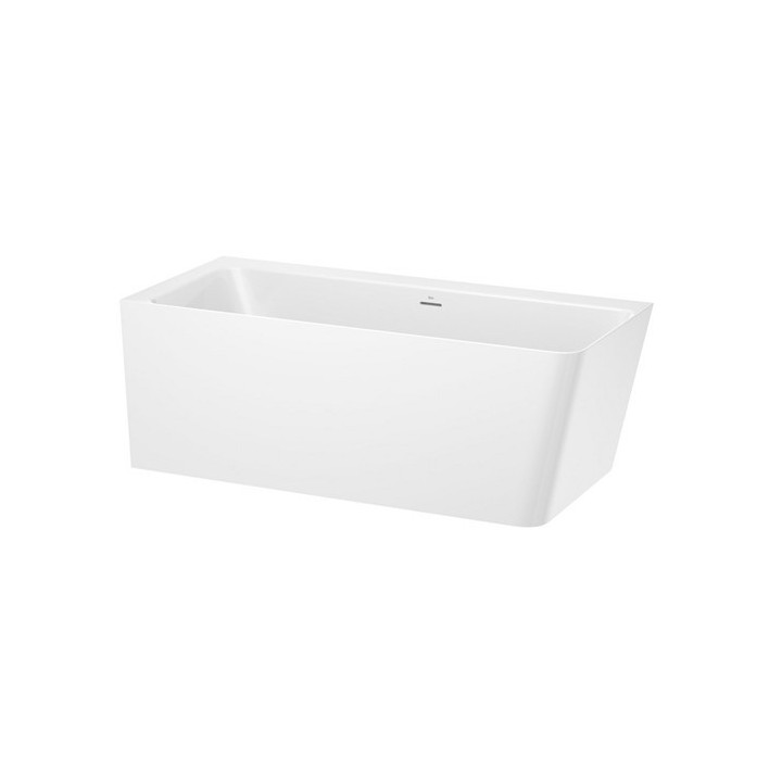 Eck-badewanne asymmetrisch Roca Easy links, weiß, Acryl-, 150 x 80 cm, Füße w zestawie