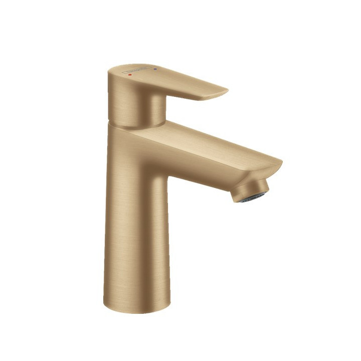 Waschtischarmatur Hansgrohe Talis E 110, Höhe 162mm, mit Zugstange i kompletem odpływowym, schwarz gebürstetes Chrom
