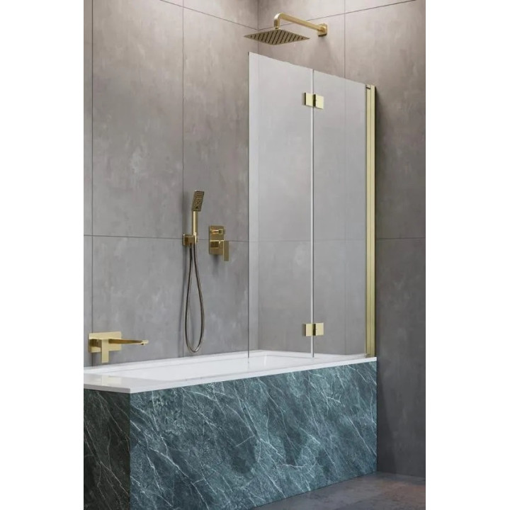 Parawan nawannowy Radaway Nes PNJ 100, lewy, Glas transparent, 100x150cm, profil Chrom