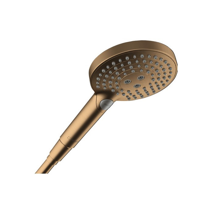 Handbrause/ Brausekopf Hansgrohe Raindance Alive Select S EcoSmart 125 3jet EcoSmart - golden optyczny poliert