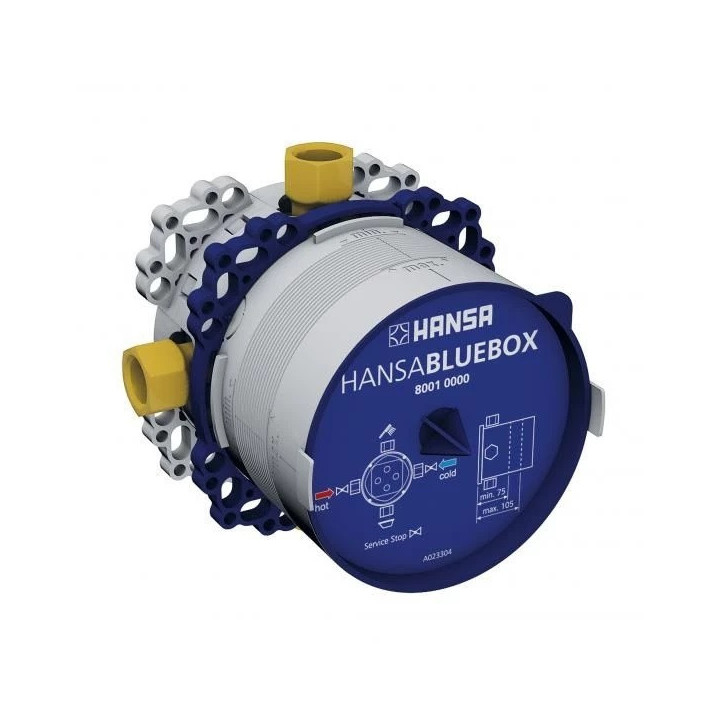 Unterputz Gehäuse HansaBluebox für die Armatur für die Wanne und Dusche, G1/2