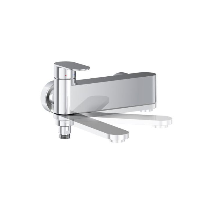 Wannenbatterie Ravak 10 zur Wandmontage, Chrom