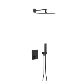 Set prysznicowo-wannowy Excellent Krotos, Unterputz, Armattur thermostatisch, 2 wyjścia wody, schwarz matt