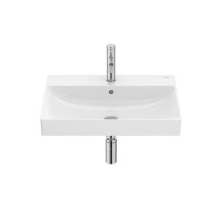 Kleiner waschtisch zur Wandmontage Roca Ona 65x46 cm FINECERAMIC® - weiß