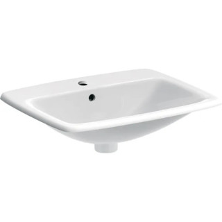 Einbauwaschtisch 55x45cm, Geberit VariForm - Weiß / KeraTect 