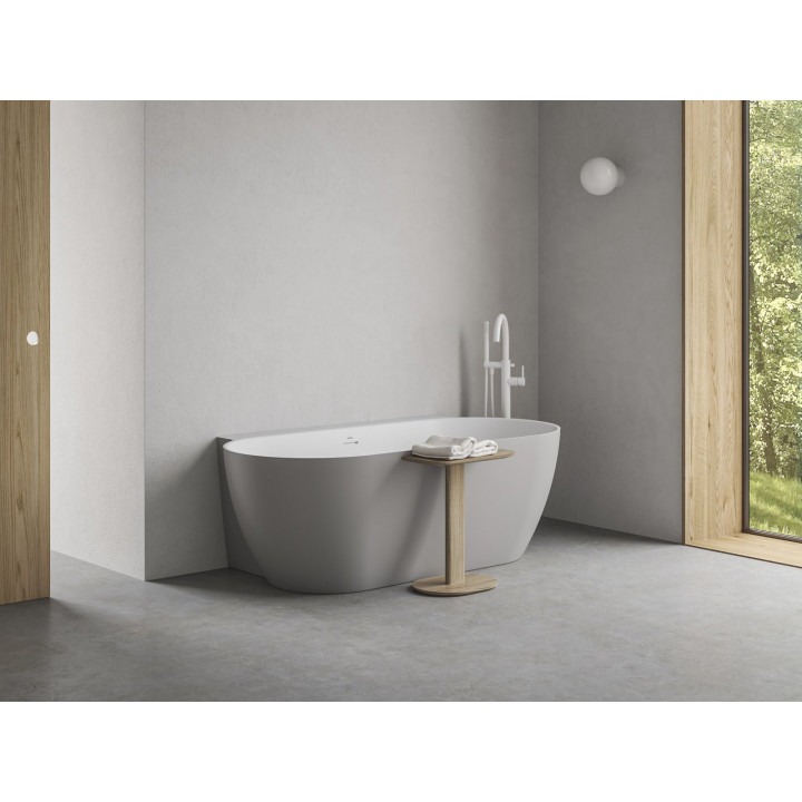 Badewanne freistehend do ściany Ravak Freedom Wall II Tec, Acryl-,170x87 cm - weiß, osłona odpływu weiß
