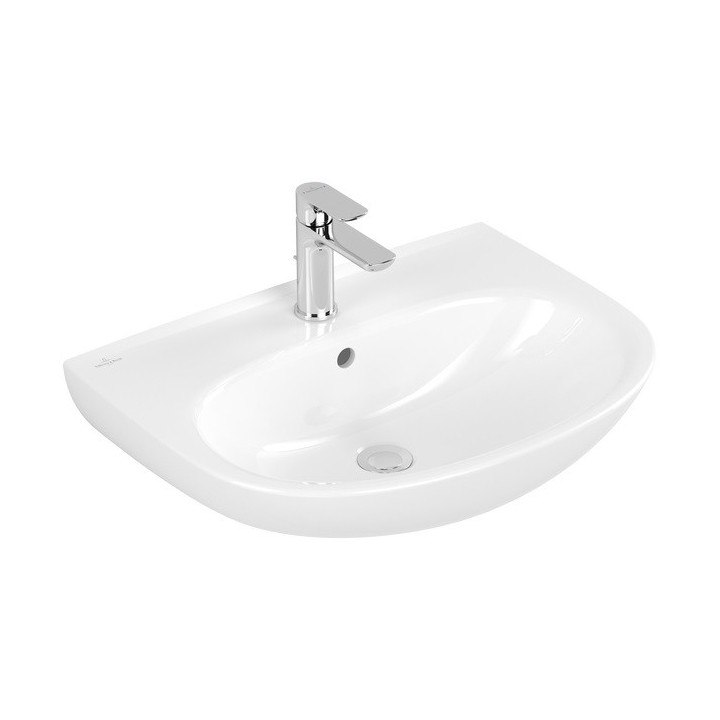 Waschtisch Villeroy & Boch O.Novo hängend klein 45x35 cm, mit Schicht CeramicPlus - weiß