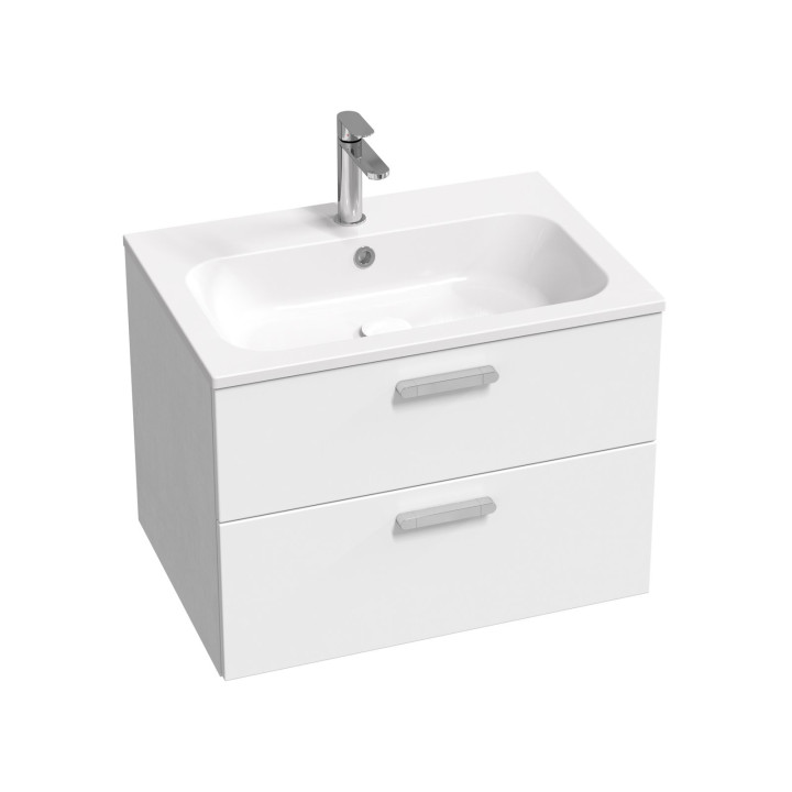 Schrank pod umywalkę mini Ravak SD Classic II 40x22x50 cm, hängend, Version links - weiß Glanz