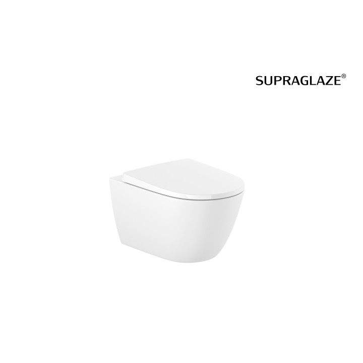 Set Unterputz Roca DUPLO ONE + Becken WC abgehängt ONA RIMLESS COMPACTO mit WC-Sitz mit Softclosing SLIM, weiß