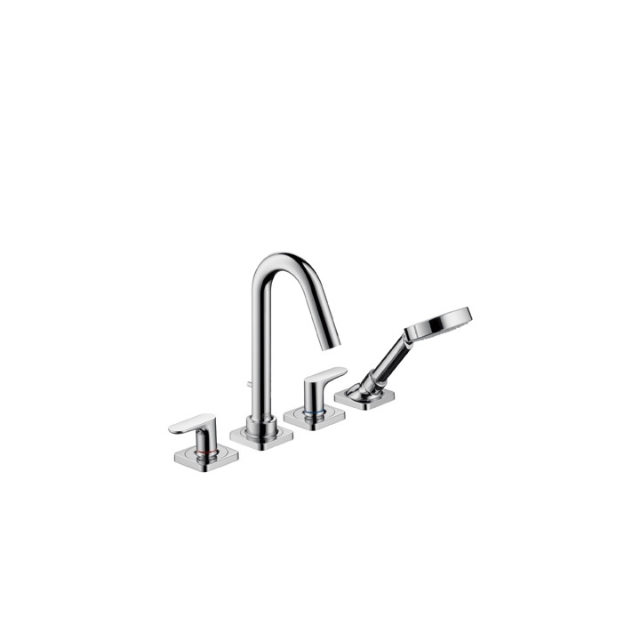 Bateria Axor Citterio M wannowa 4-otworowa do montażu na brzegu wanny- sanitbuy.pl