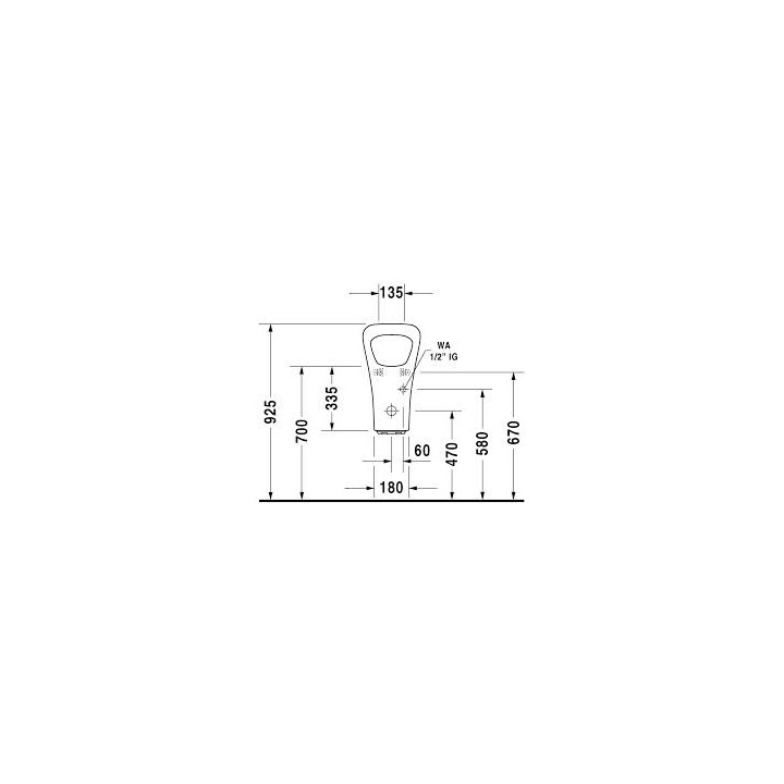 Pisuar,  Duravit DuraStyle, 300x340 mm, dopływ osłonięty, Biały Alpin- sanitbuy.pl