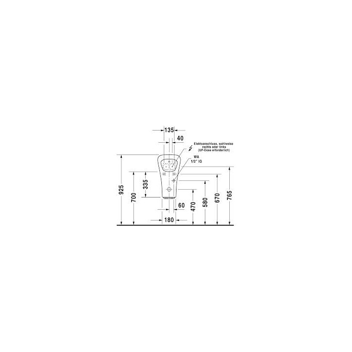 Pisuar elektroniczny, Duravit DuraStyle, 300x340 mm, Biały Alpin- sanitbuy.pl