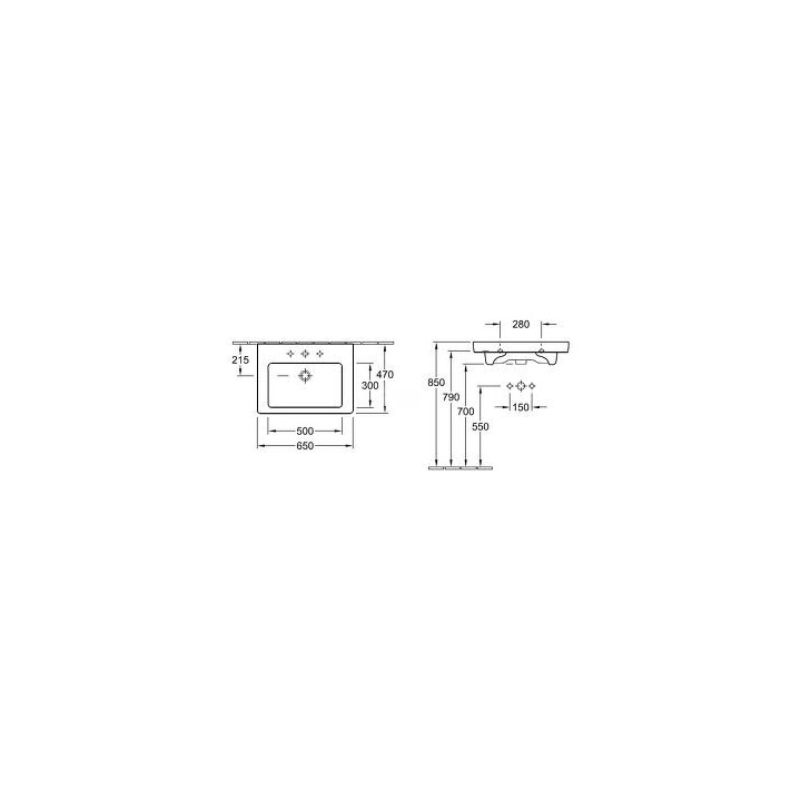 Umywalka Villeroy & Boch Subway 2.0 650x470 mm- sanitbuy.pl