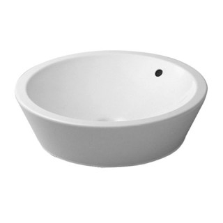 Umywalka stawiana na blat, Duravit Starck 1, o średnicy 530 mm, bezotworowa, Biały Alpin- sanitbuy.pl