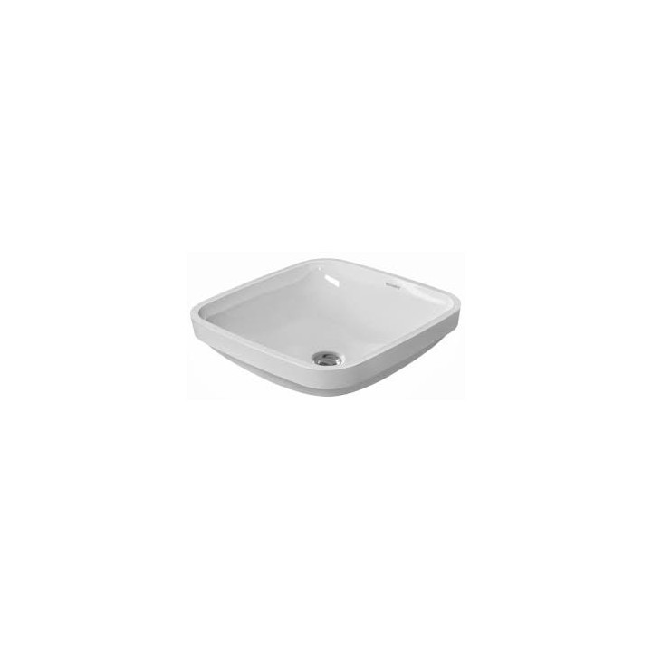  Umywalka podblatowa, Duravit DuraStyle, 370x370 mm, bez otworu na baterię, Biały Alpin WonderGliss- sanitbuy.pl