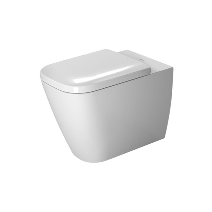 Miska toaletowa stojąca, Duravit Happy D.2, przyścienna, 365x570, Biały Alpin WonderGliss- sanitbuy.pl