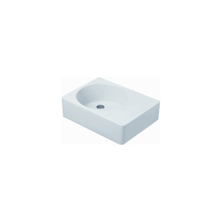Umywalka wiszaca, Duravit Scola, 615x460 mm, komora z lewej strony, 1-otworowa, Biały Alpin- sanitbuy.pl