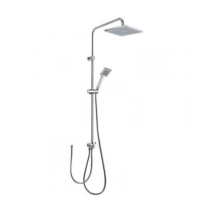 Zestaw natryskowy Tres, komplet słuchawka - drążek, głowica 200x200 mm- sanitbuy.pl
