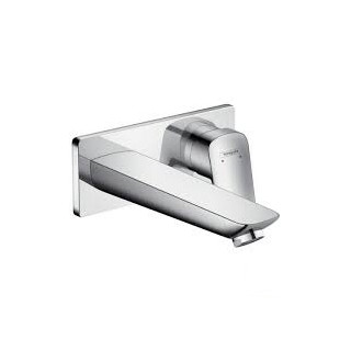 Bateria umywalkowa Hangrohe Logis ścienna  dł. wylewki 195mm- sanitbuy.pl
