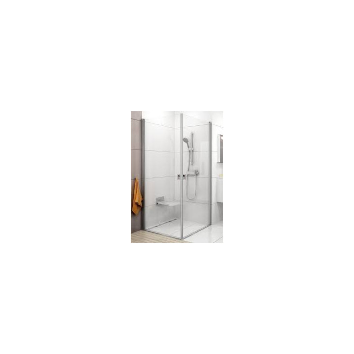 Kabina prysznicowa narożna CRV1-100 Ravak Chrome, wejście z rogu, połysk + transparent- sanitbuy.pl