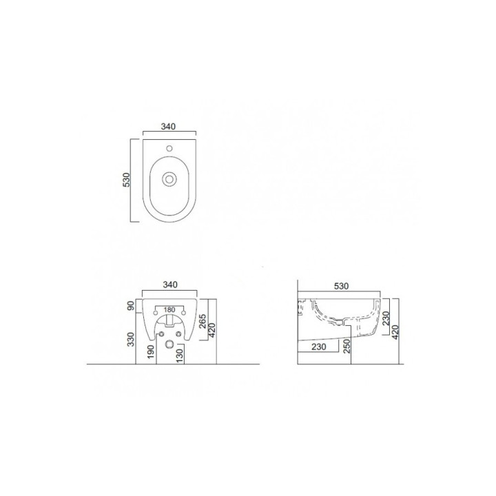 Bidet  Cielo Smile, wiszacy- sanitbuy.pl