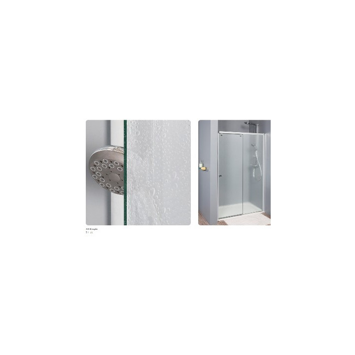 Kabina Ronal Pur prysznicowa półokrągła z drzwiami dwuczęściowymi 90 cm- sanitbuy.pl