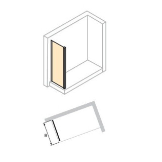 Drzwi suwane Huppe Aura Elegance , 900 x 900 mm, szkło srebrny mat , przeźroczyste- sanitbuy.pl