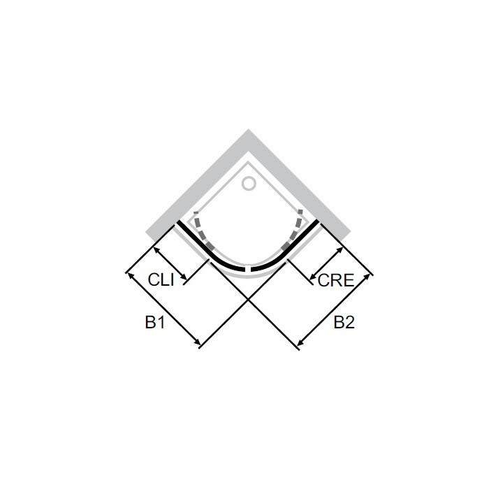drzwi suwane huppe aura elegance , 900 x 900 mm, glas srebrny mat , transparent- sanitbuy.pl