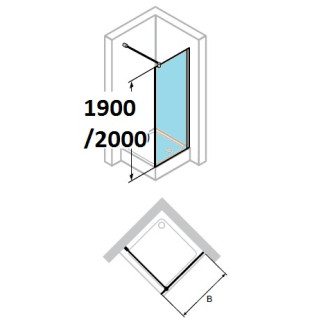 Tür dusch- huppe design 501 - falt-, b 800 mm- sanitbuy.pl