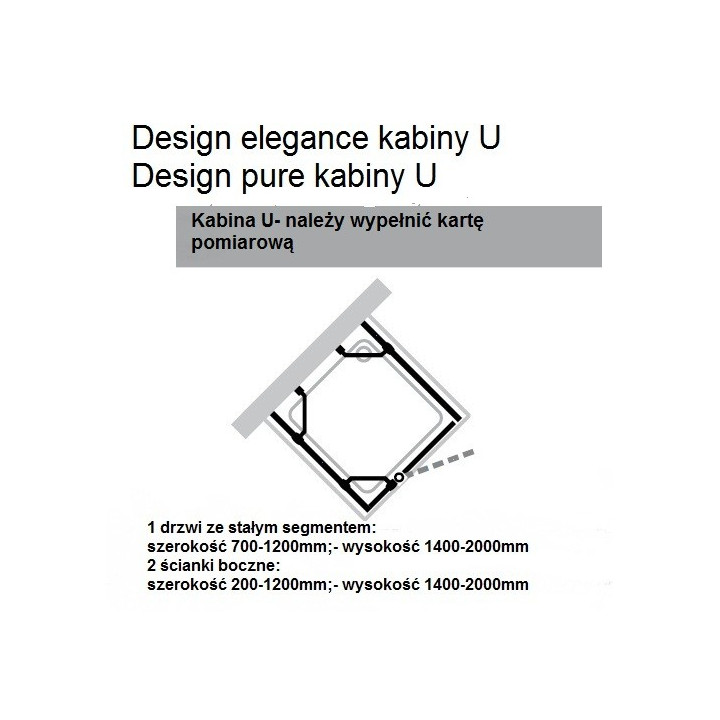 Tür dusch- huppe design 501 - falt-, b 800 mm- sanitbuy.pl