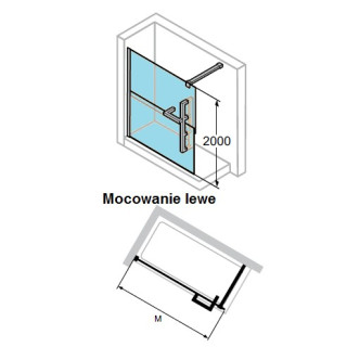 Tür suwane huppe aura elegance , 900 x 900 mm, glas silbern matt , transparent- sanitbuy.pl