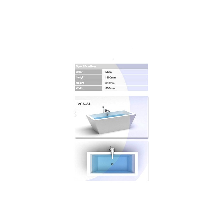 Badewanne zum Einbau marcooni vbs-21 170x85 cm- sanitbuy.pl