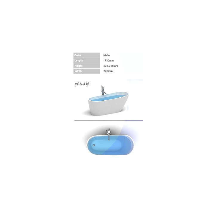 Badewanne zum Einbau marcooni vbs-21 170x85 cm- sanitbuy.pl