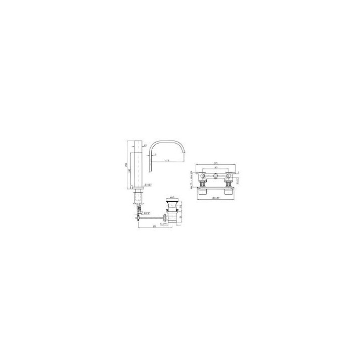 Bateria Zucchetti Aguablu wannowa 5-otworowa- sanitbuy.pl