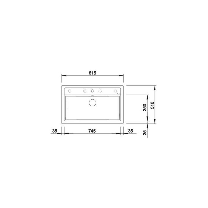 Zlewozmywak Do zabudowy 100x51 cm Blanco BLANCOAXIA II 6 S- sanitbuy.pl