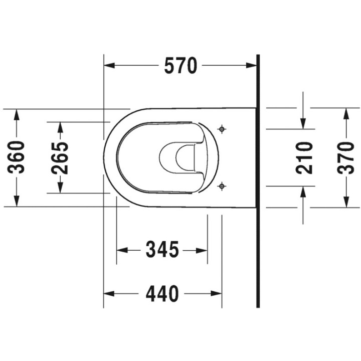 Waschtischduravit Darling new 550x480 mm, mit 1 Anschluss- sanitbuy.pl