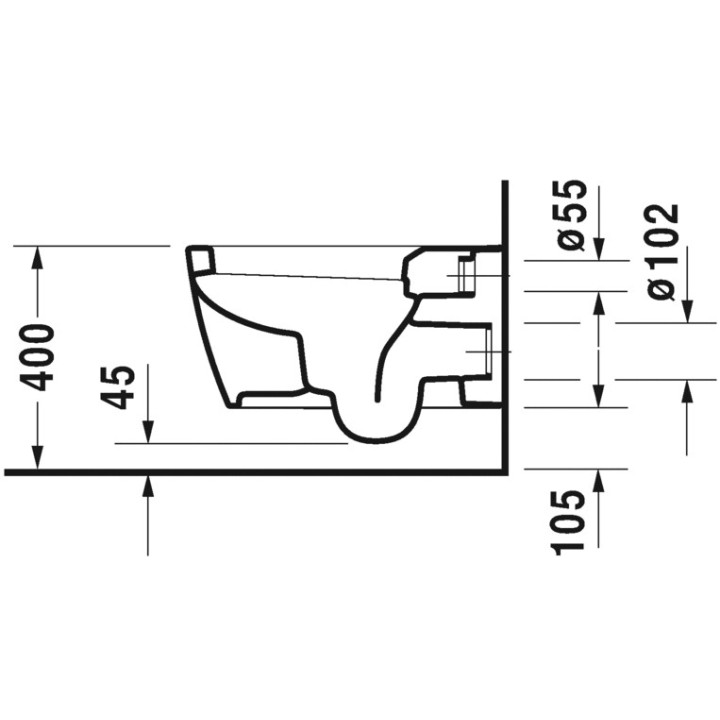Waschtischduravit Darling new 550x480 mm, mit 1 Anschluss- sanitbuy.pl