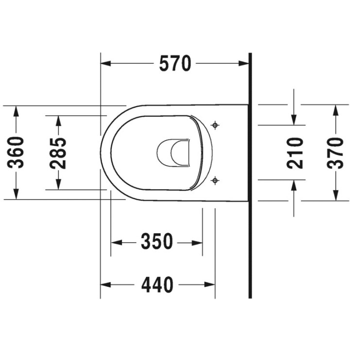 Waschtischduravit Darling new 550x480 mm, mit 1 Anschluss- sanitbuy.pl