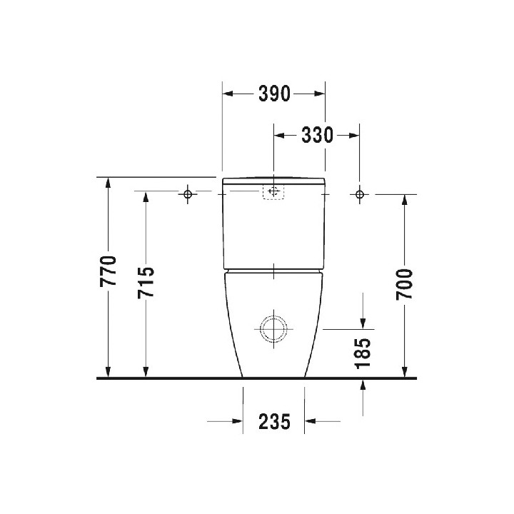 Waschtischduravit Darling new 550x480 mm, mit 1 Anschluss- sanitbuy.pl