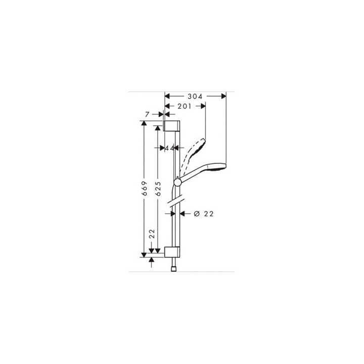Dusch-Set Hansgrohe croma  Select s multi 65 cm- sanitbuy.pl
