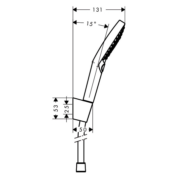 Słuchawka Hansgrohe raindance Select s mit griff porter s 1,6 m- sanitbuy.pl