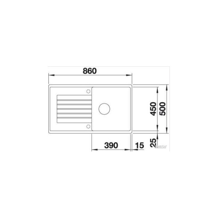 Zlewozmywak Do zabudowy 78x50 cm Blanco BLANCOZIA 45 S- sanitbuy.pl